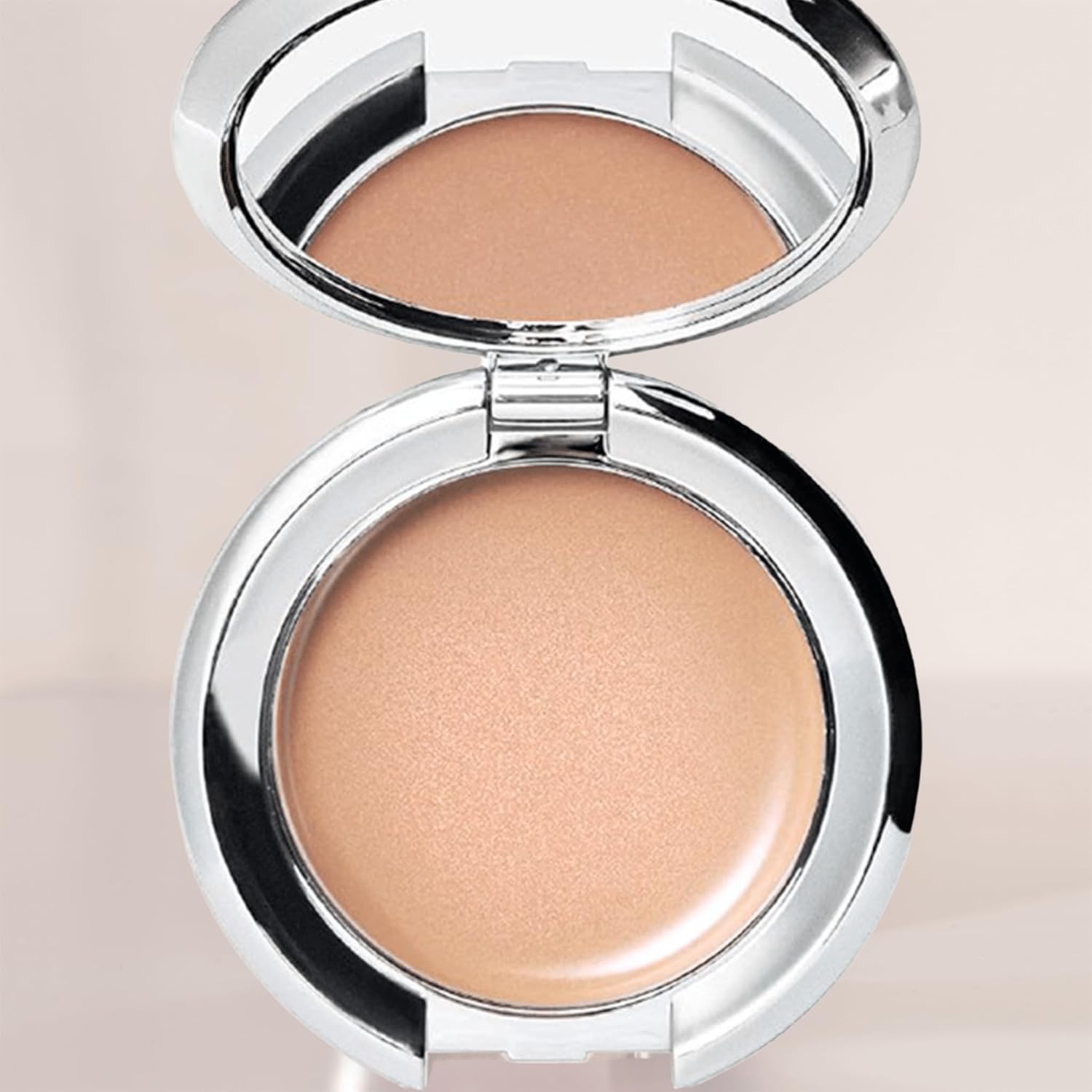 Nude Envie Cream Highlighter Golden - Creamy Texture & Easy Application - Smooth, Buildable, Luminous Finish - Infused With Crushed Pearls - Mirror Compact - Vegan, Paraben-Free & Cruelty-Free