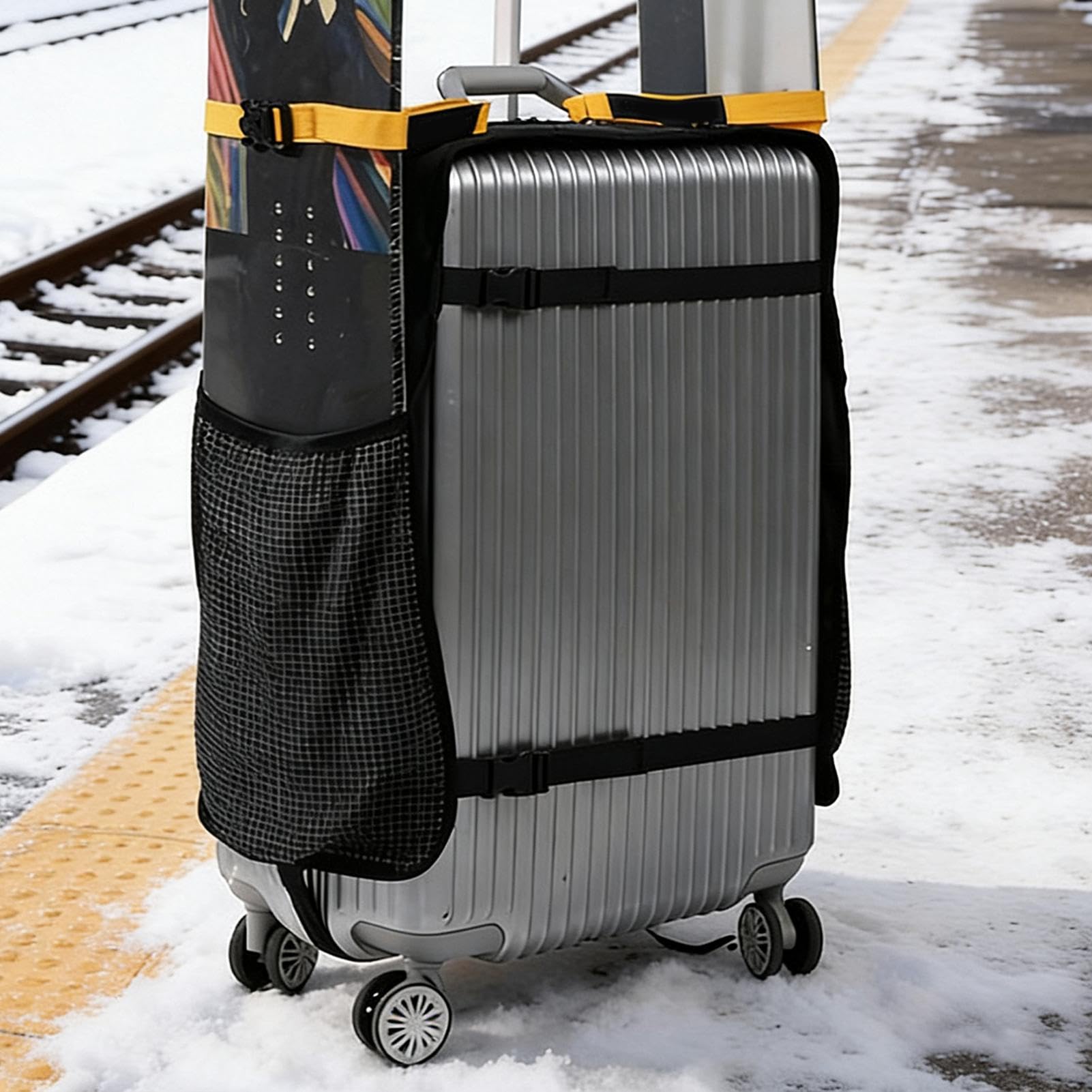 Borsa Da Sci Organizzatore Impermeabile Grande | Borsa Morbida Trasportabile Per Scarponi Da Sci Per Sport Invernali Viaggi Esterni e Competizioni