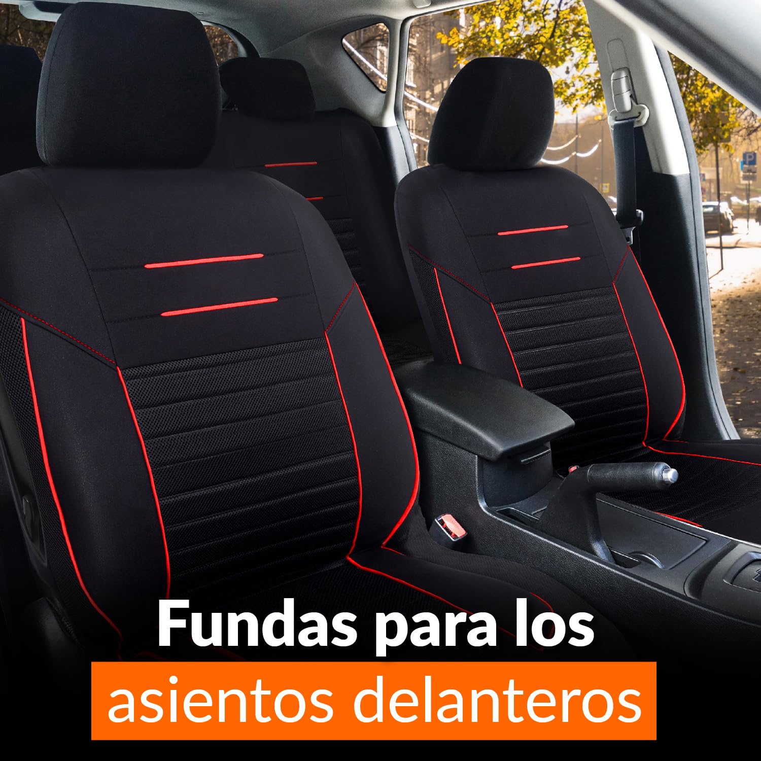 FUNDA ASIENTO COCHE NEGRA UNIVERSAL 2PCS (1Und) - Distribu