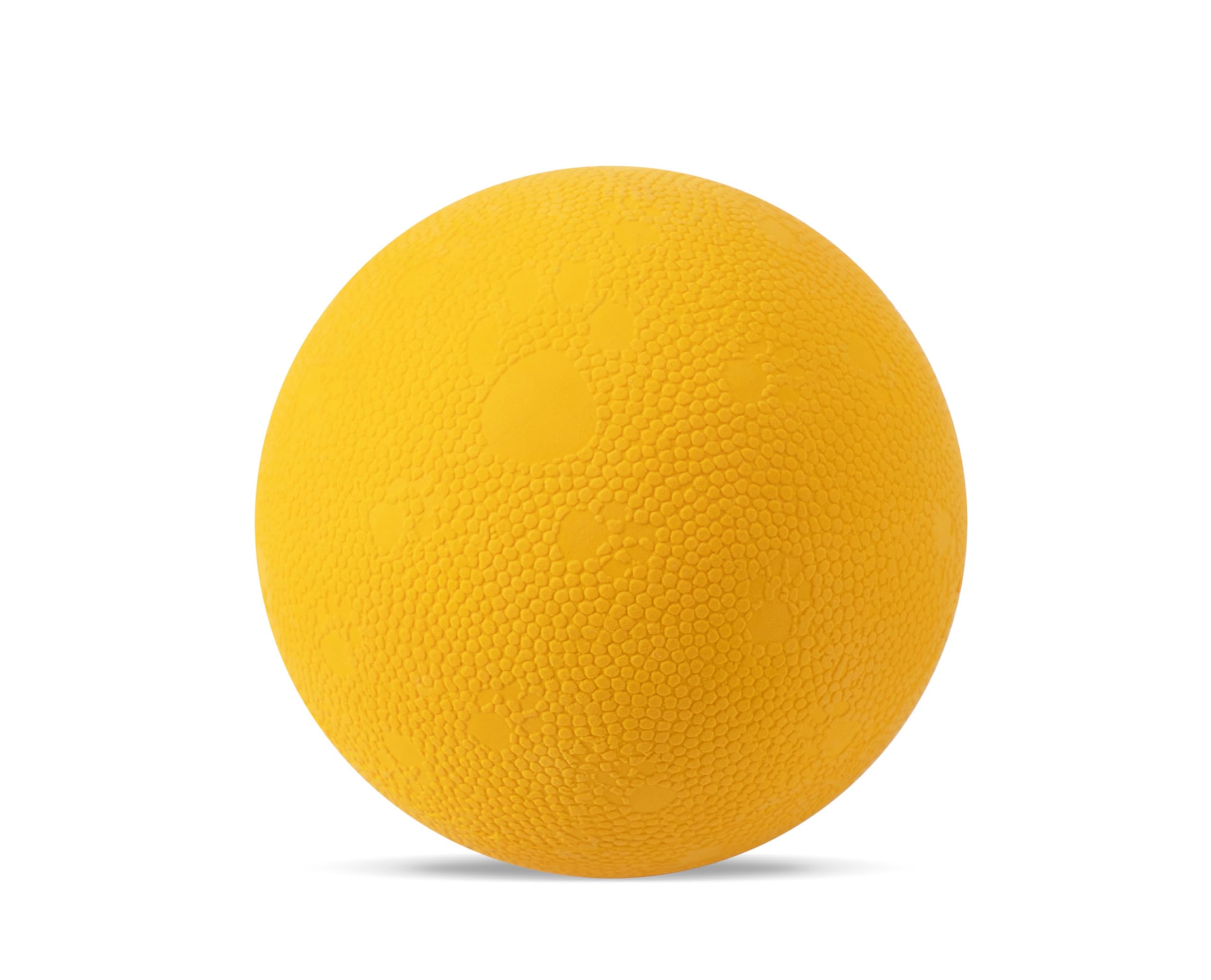 OllyDog Happy Camper Ball Solid Rubber Bouncy Ball for Dog Aggressive Chewers Natural Rubber for Dogs Under 50lbs