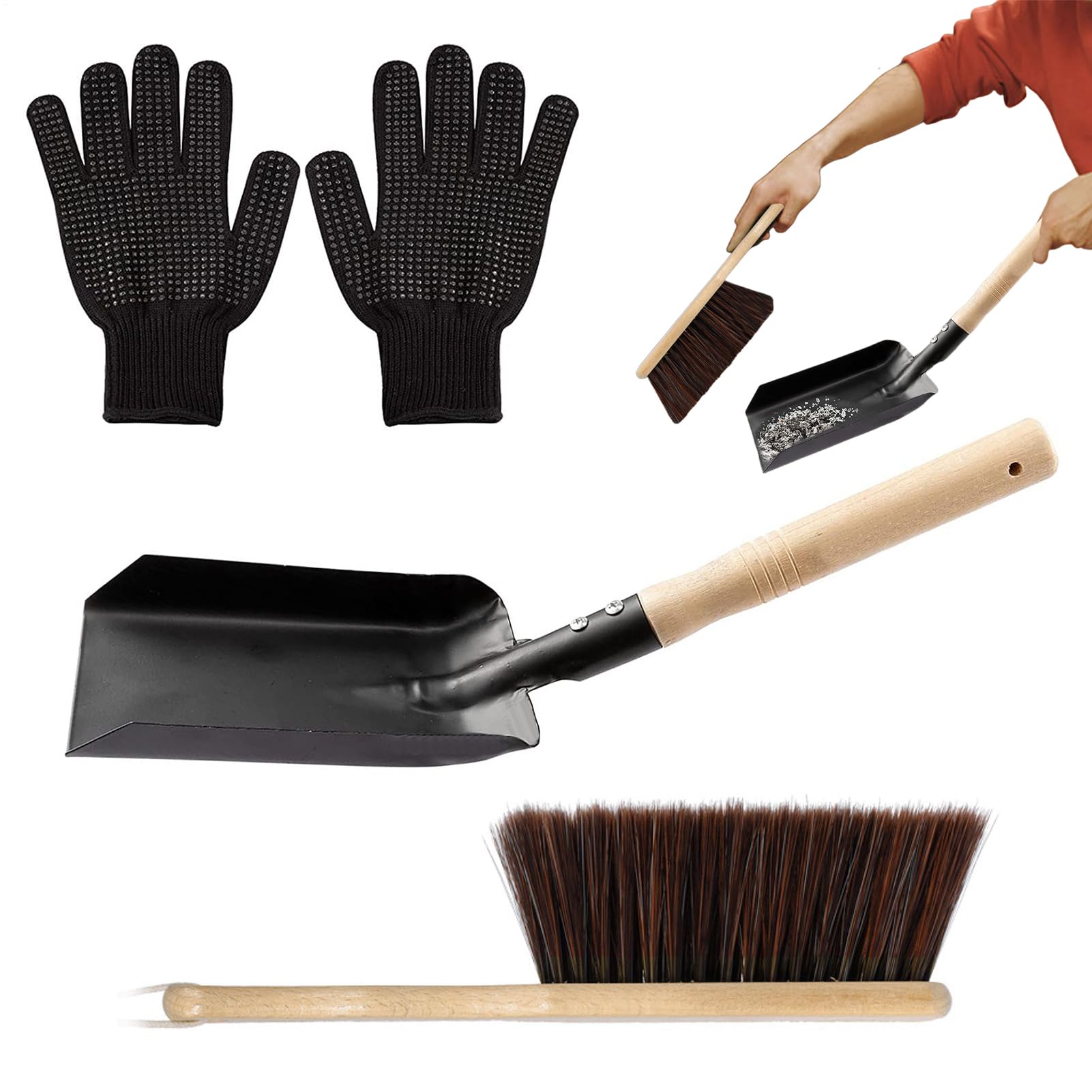 Kit de nettoyage pour cheminée et poêle pour un salon propre en hiver