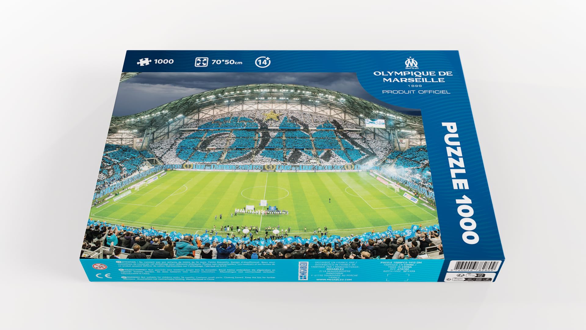 Puzzle 3D Stade Orange Vélodrome OM – Maquette Collection Sans Colle Ni Outils – Dès 7 Ans, Fait Pour Les Fans De Foot !