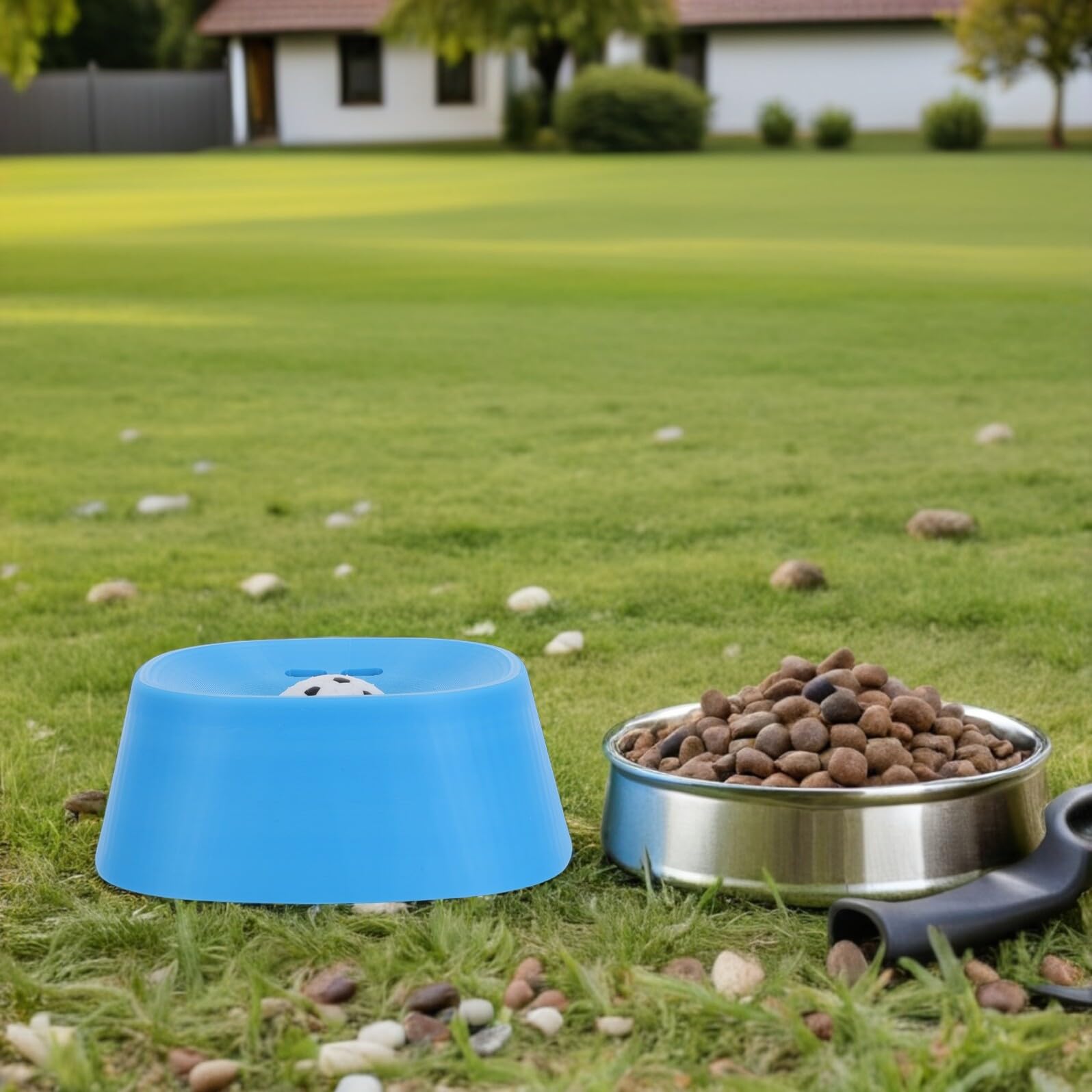 Kisangel Comedero Lento para Perros Medianos con Base Antideslizante, Cuenco para Lamer con Caldo de Hueso, Apto para Golosinas Líquidas y Viajes, Cuenco de Enriquecimiento