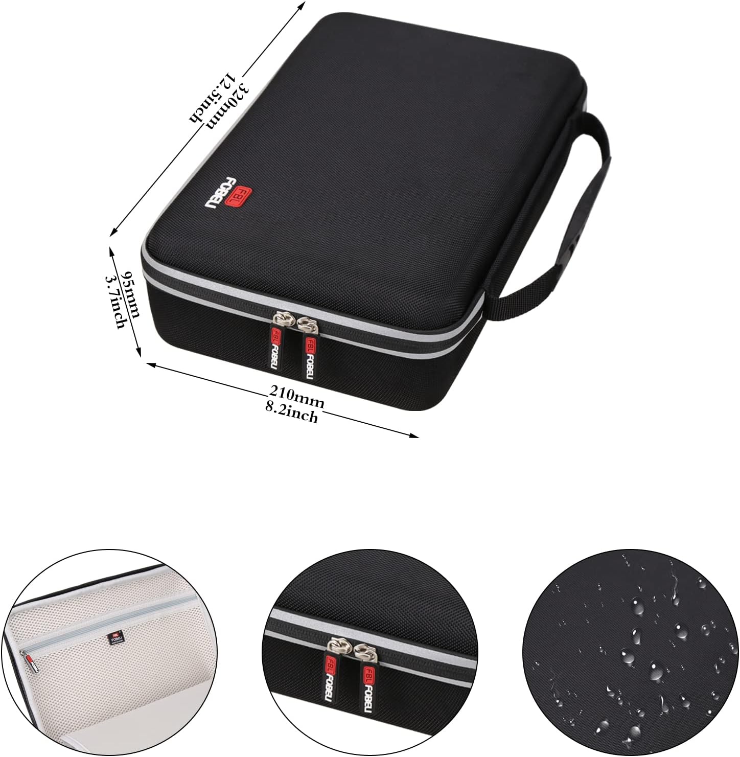 FBLFOBELI Hard Storage Carrying Case for Brother P-Touch Label Maker PTD410/PTD600/D610BT Connected Label Maker - Image 7