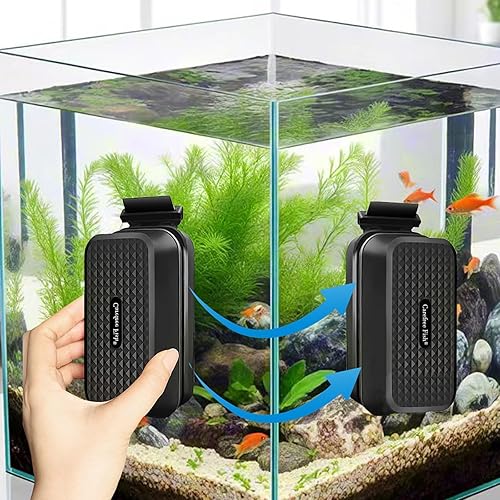Miniatura 6 de Carefree Fish Limpiador magnético súper fuerte para acuarios, cepillo imán para peceras de vidrio con raspadores de algas flotantes