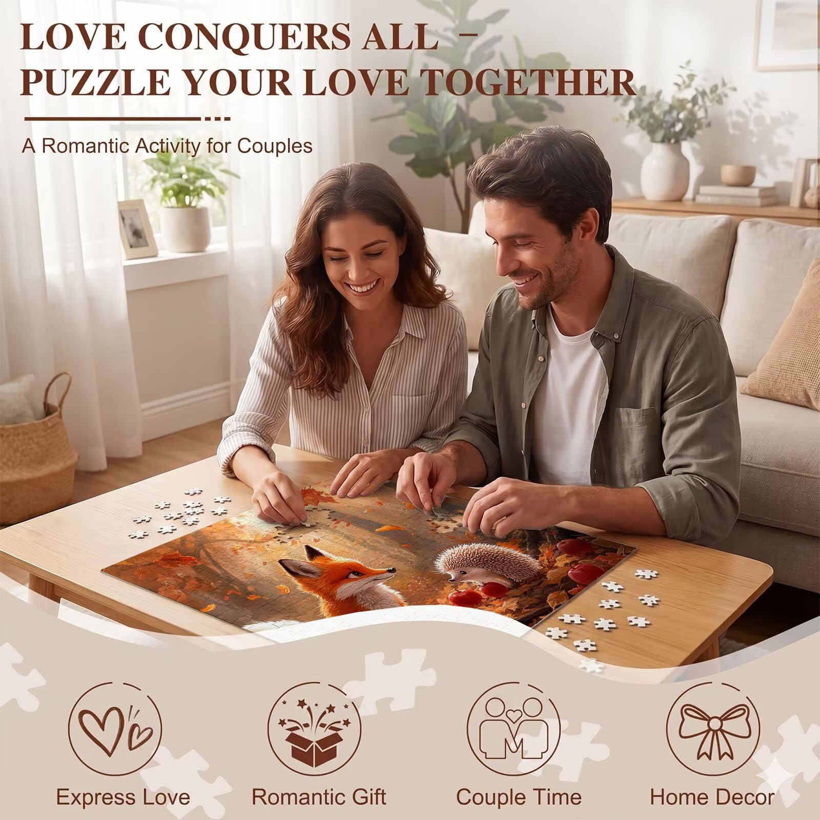 Puzzle 4000 Pezzi Classici, Puzzle Cartone animato riccio 141 x 87 cm, Gioco Educativo e Antistress in Legno con Poster Incluso, Ttività DIY per Famiglia, Regalo per Appassionati, Decor Parete, f0-544