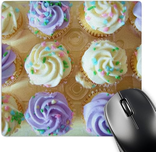 3dRose LLC 8 x 8 x 0.25 inches Cupcakes sobre amarillo II Mouse Pad (MP _ _ _ _ _ _ _ _ _ _ 17222 – _ _ _ _ _ _ _ _ _ _ 1)