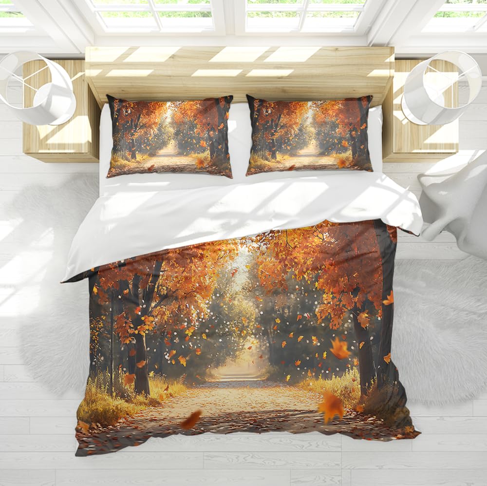 Housse de couette forest 240x260 ensemble de literie forest path 3 pièces