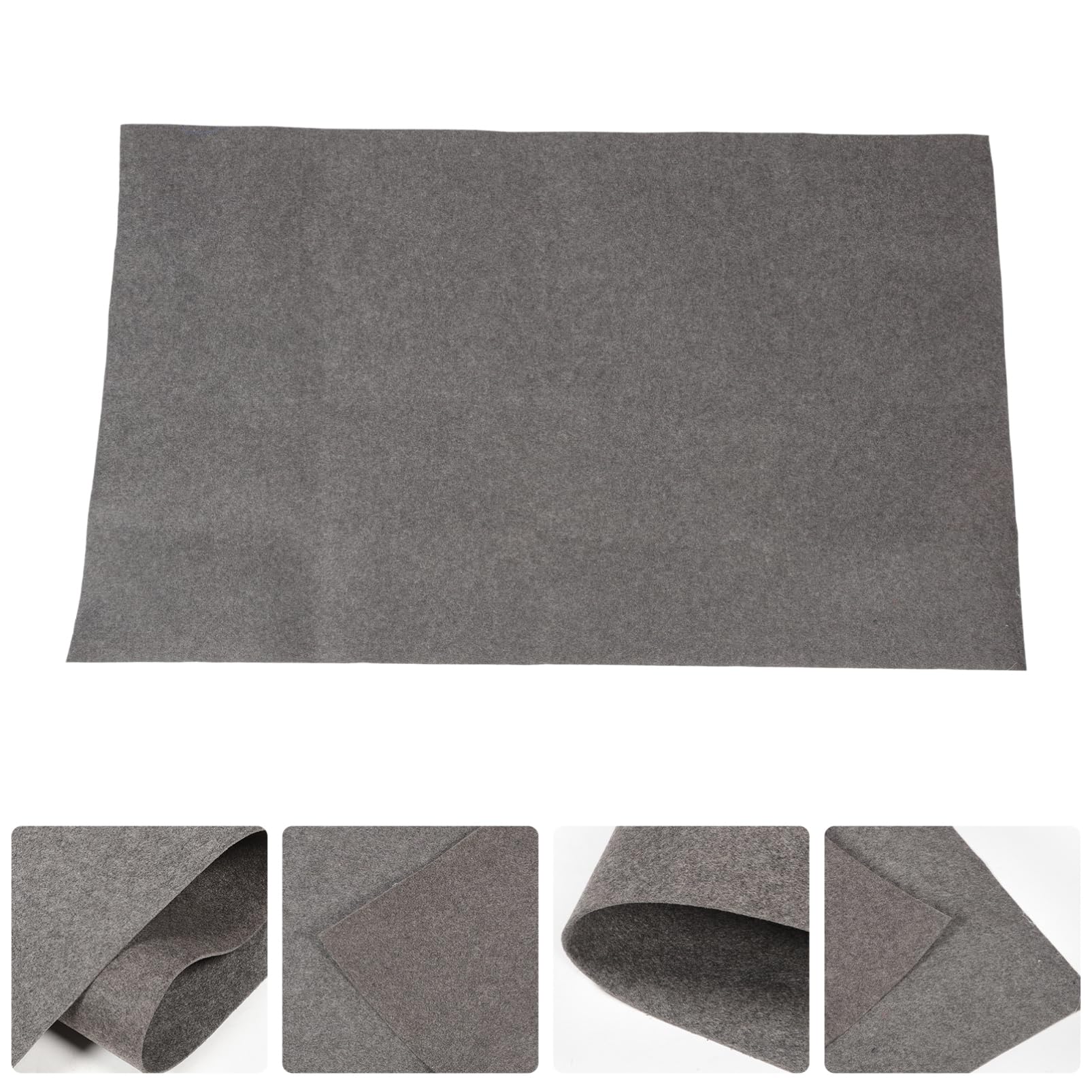 ibasenice Grand Tapis de Sol en Feutre Noir Antidérapant et Résistant à l'usure pour Entretien Automobile et Garage, Tapis Absorbant Huile sous Voiture Pratique et Solide