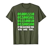 Nerd Computer Binary Code for Developer Geeks & Admins T-Shirt