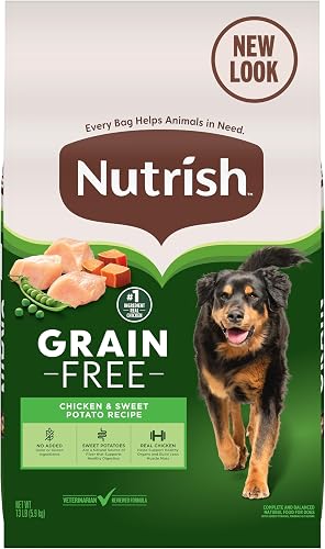 Nutrish Grain Free Chicken & Sweet Potato Recipe Dry Dog Food, 13 lb. Bag, Packaging May Vary (Rachael Ray)