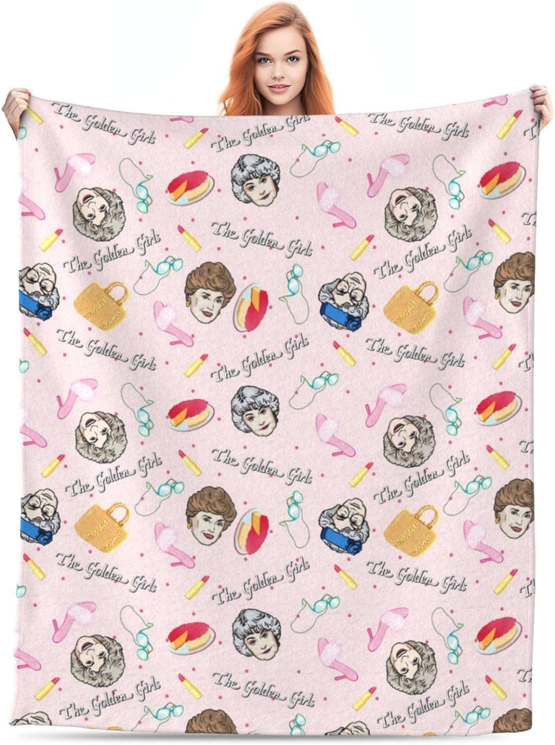 Golden Girls Blanket Gifts 60x50 Throw Blanket Lightweight Golden Girls Merchandise for Couch Bed Sofa Car