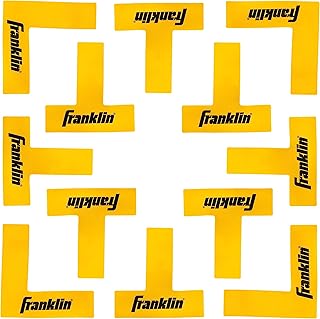 Franklin Sports Kit de marqueurs de Terrain de Pickleball – Ensemble de marquage de Lignes avec mètre Ruban – Marqueurs de Taille Officielle