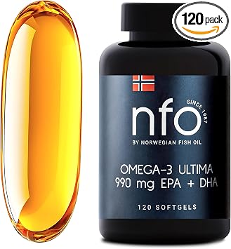 NFO Omega 3 Ultima   Omega 3 Capsules High Strength   120 Capsules