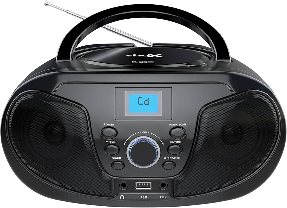 Ｒａｄｉｏ　Ｓｈｏｗ　ＣＤ ShoX Classix CD Player, Black : Amazon.co.za: Electronics