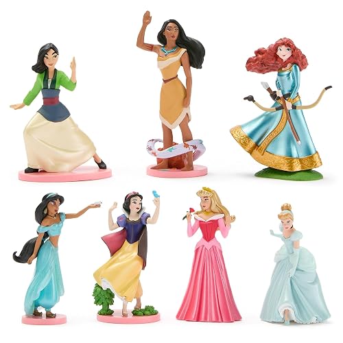 Disney Store Official, Set Figuras Princesas, 7 Personajes, 8-10 cm