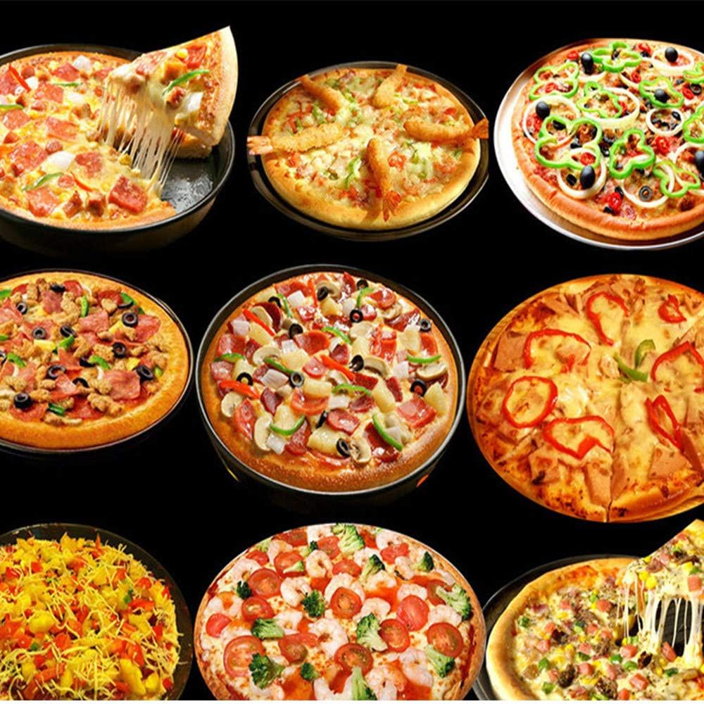 wansosuper Pizza Stone 26.8cm,Pietra Refrattaria per Pane da Forno,Barbecue  in Pietra Ardesia Griglia,Nuovo Design Incorporato su Due Lati per Forni E  Grill,Metallic-26.8 * 3.2cm : Amazon.it: Casa e cucina