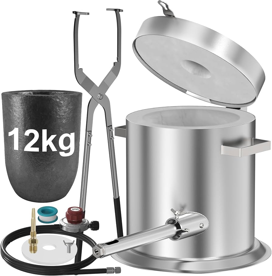 Amazon.com: Nelyrho 12KG Hinge Flip Top Propane Melting Furnace