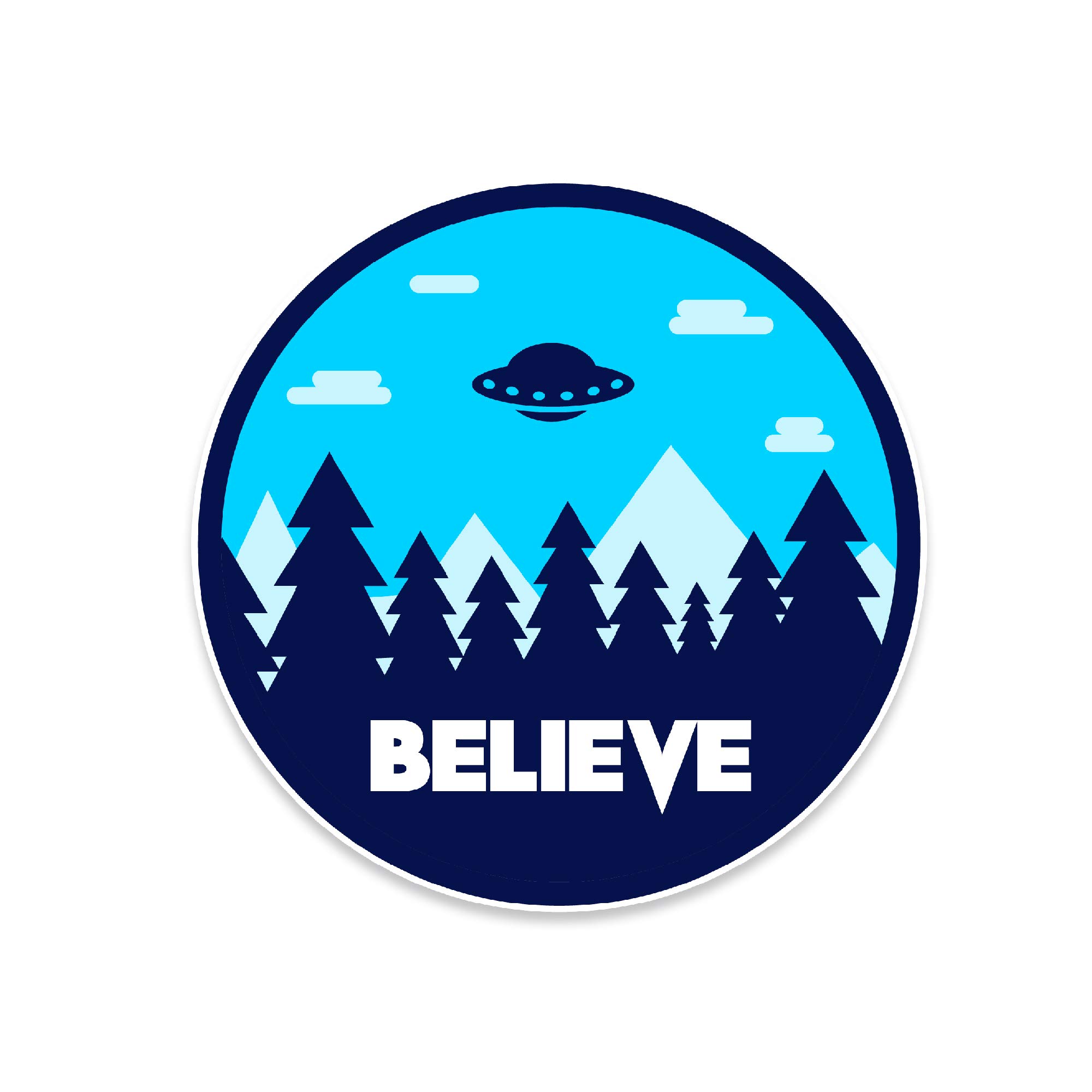 NEO Tactical Gear I Want to Believe UFO X-Files Retro Vinyl Decal Made in The USA (1)