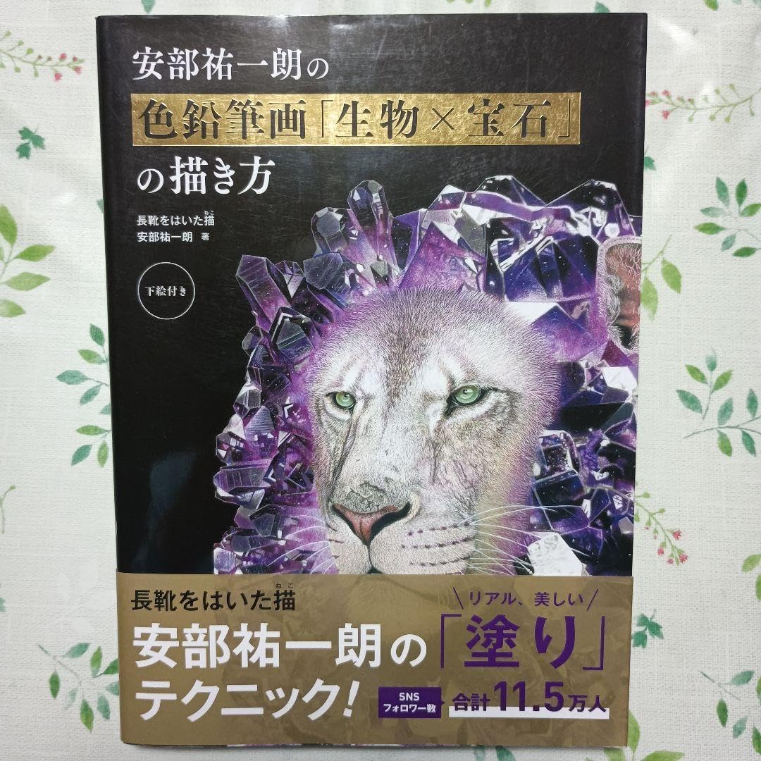 安部祐一朗の色鉛筆画「生物×宝石」の描き方 色鉛筆画 生き物×宝石