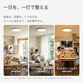 Amazon.co.jp : lipro（ライプロ）太陽光シーリングライト｜低ブルー