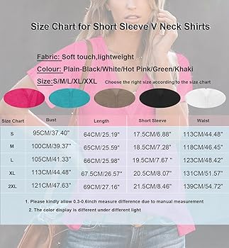 IChunhua T-shirt Donna Scollo A V Con Occhielli Ricamati, Maniche Arrotolate, Leggera, Per Estate, Con Jeans O Pantaloncini - 3