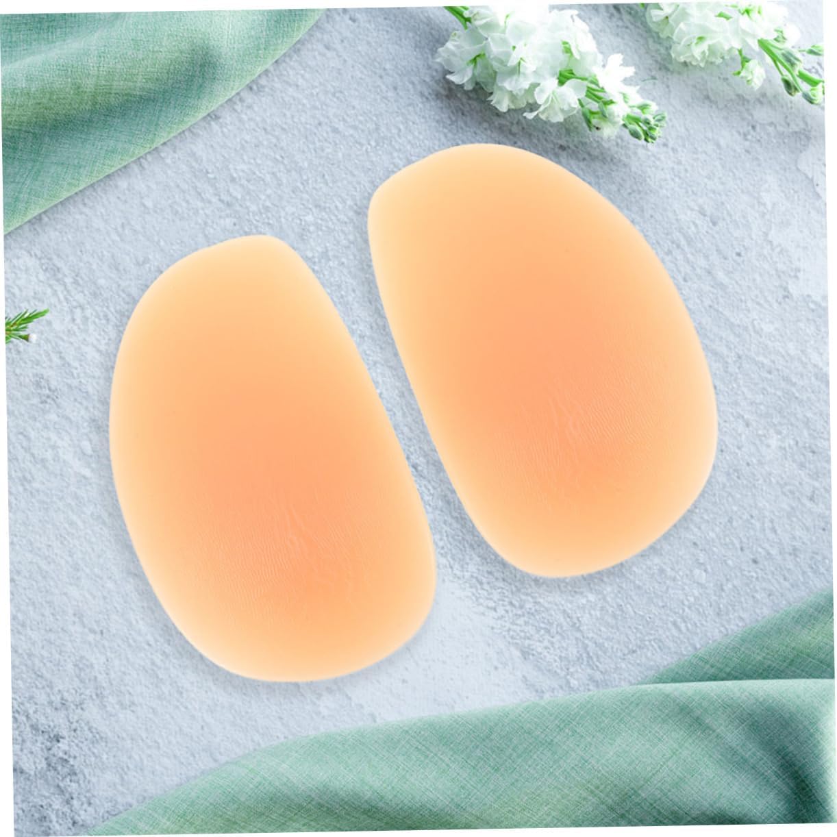 2pairs Removable Silicone Buttock Pads for Women Butt Lifter Enhancer Shaper Soft Hip Cushion Inserts for Comfortable All-Day Wear Skin Tone Design for Underwear