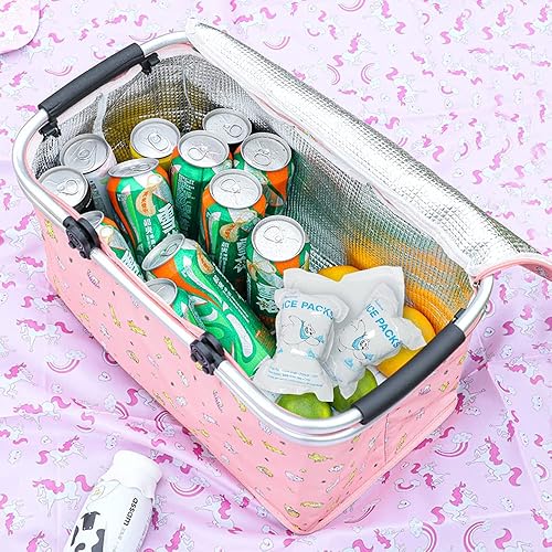 Miniatura 4 de RAINBOW Paquetes de hielo seco para envío de alimentos, pequeñas bolsas frías para bolsas de caja más fría, a prueba de fugas, bolsa de hielo frío