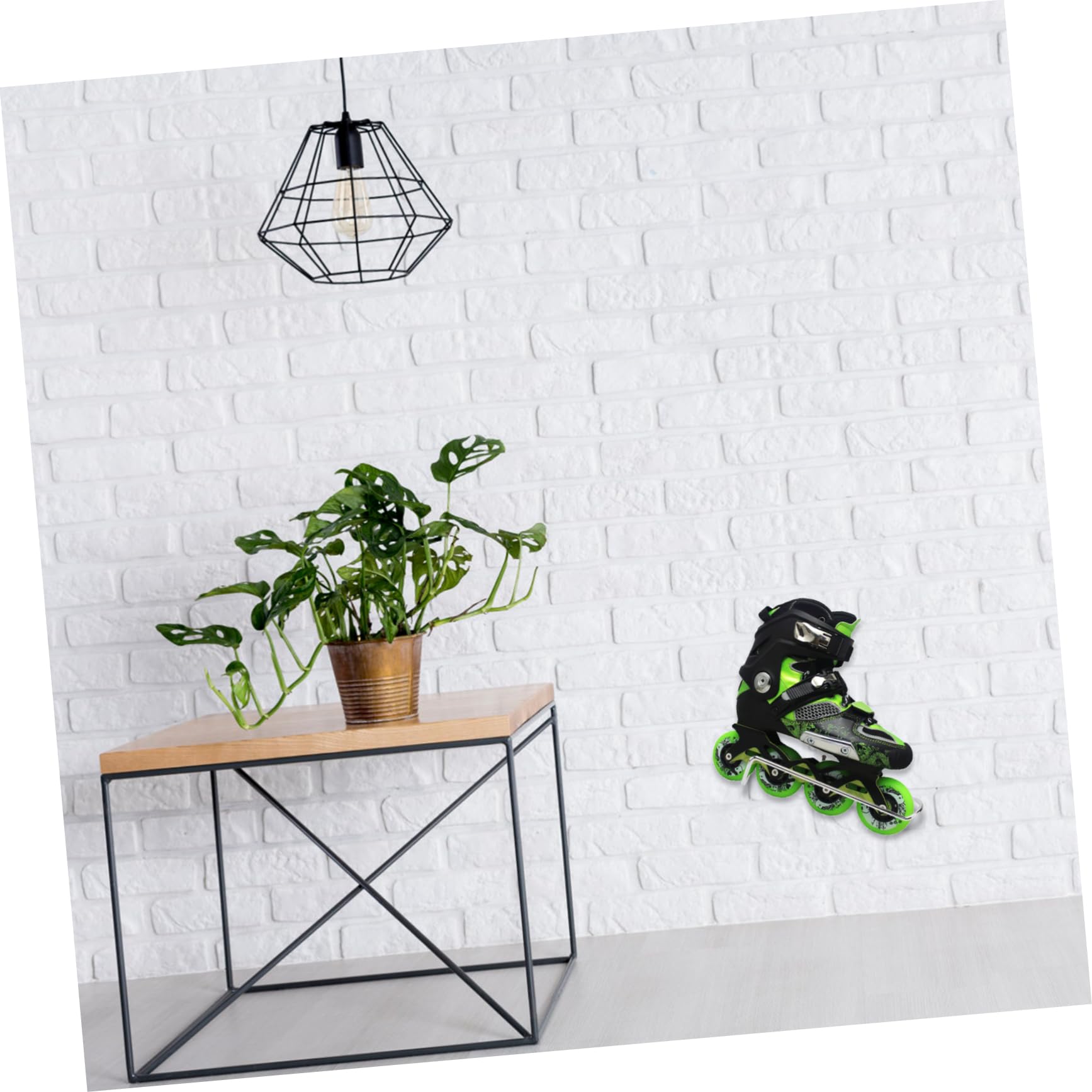 GOOHOCHY Square Tube Skate Rack for Ice Skates Organized Storage Stand Display Hanger