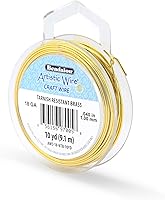 Vista 39 de Artistic Wire, Alambre de latón calibre 12 resistente al deslustre, 10 pies