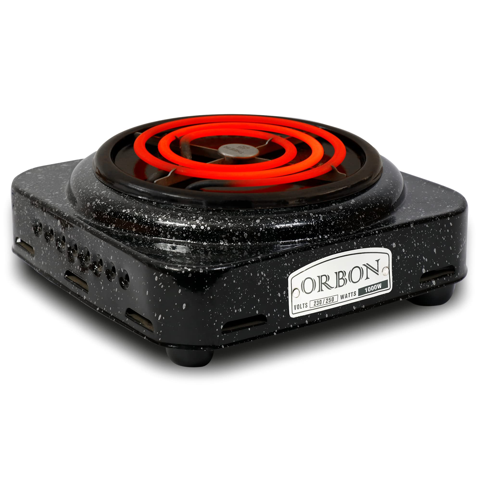 ORBON Electric Coil Cooking Stove | Electric Cooking Heater | Induction Cooktop | G Coil Hot Plate Cooking Stove | Works With All Metal Cookwares (SQR-1000-VIT)