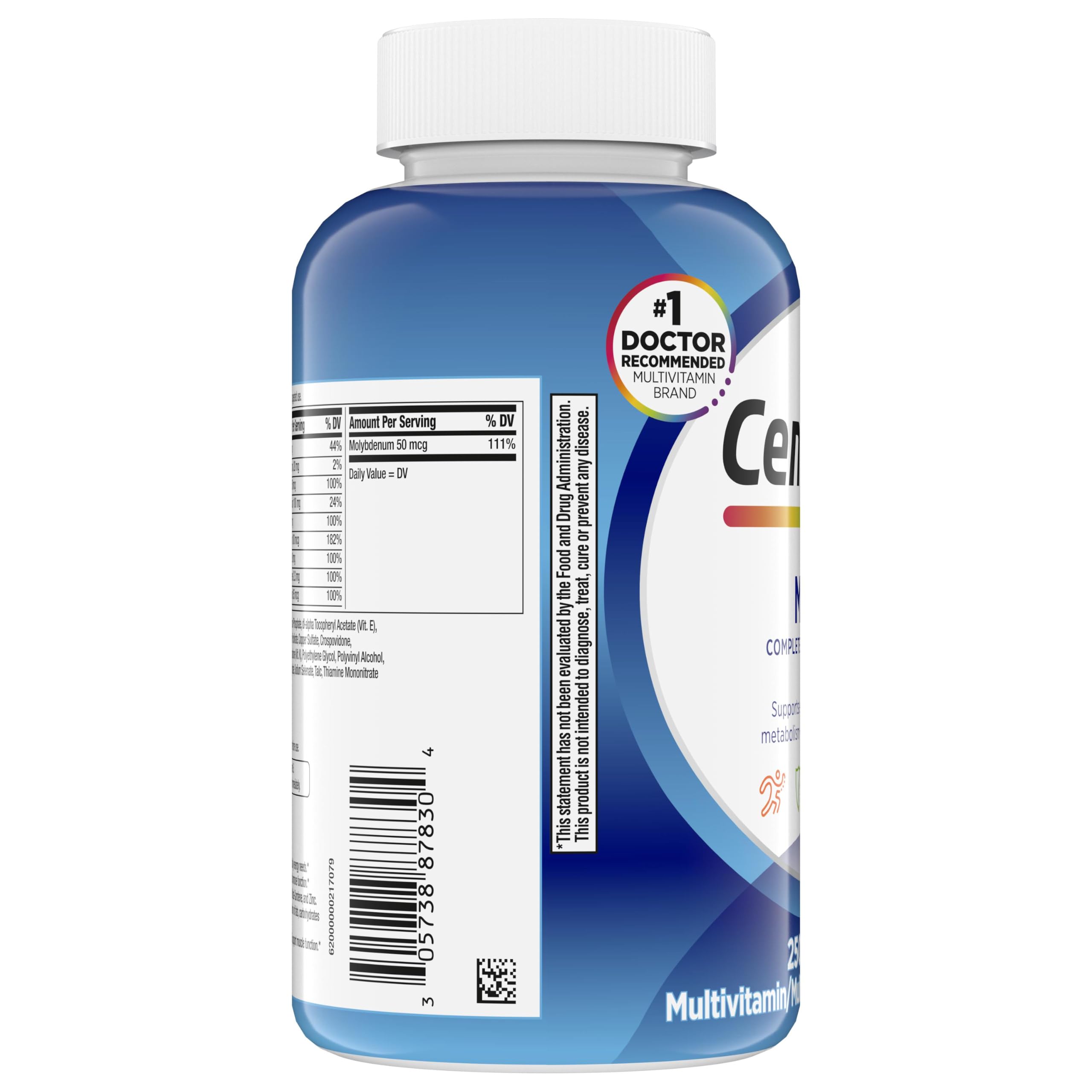 Centrum Multivitamin for Men, Multivitamin/Multimineral Supplement with Vitamin D3, B Vitamins and Antioxidants, Gluten Free, Non-GMO Ingredients - 250 Count — Amazon image 13