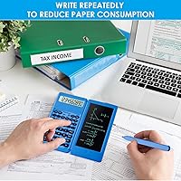 Vista 6 de Scientific Calculators for Students, Blue Math Calculator with Notepad,10-Digit Large Screen, Classroom Must Haves for Middle High School Supplies &