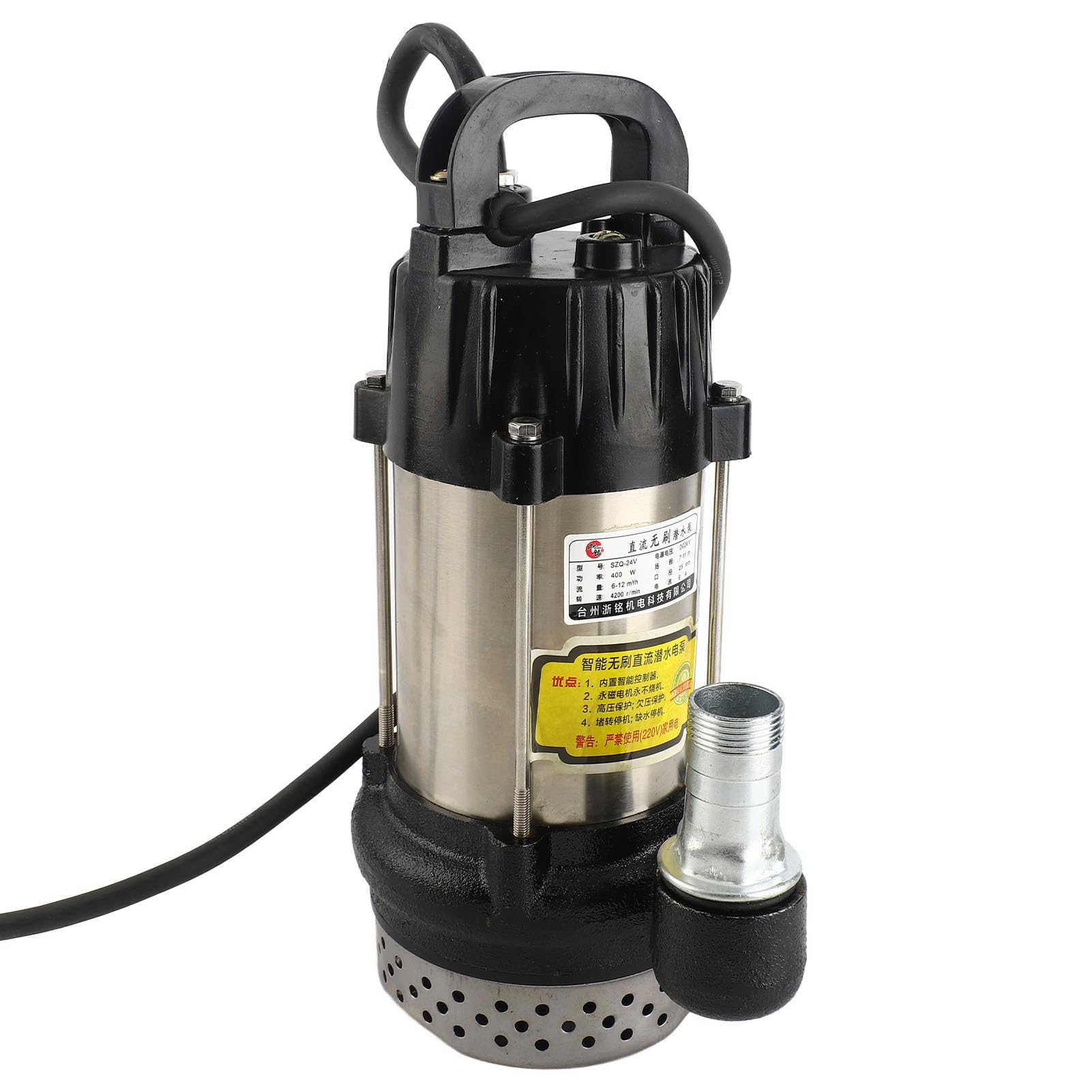 Bomba de Agua Sumergible, DC Pompa Immersa Senza Spazzole SZQ - 24V 400W DC24V 1in Pompa Sommersa Pompa SUMP OUTMERSIBILE Componenti Pneumatici