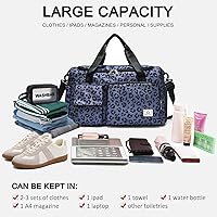 Vista 98 de Pequeña bolsa de gimnasio para mujer, bolsa de viaje con compartimento para zapatos