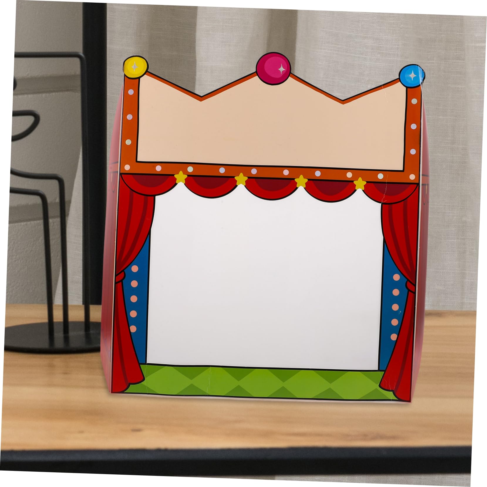 Vaguelly 1juego Teatro De Títeres Para Niño Niña Con Accesorios De Títeres De Sombra Escenario Portátil Para Cuentacuentos y Manualidades Creativas Juguetes Educativos Para
