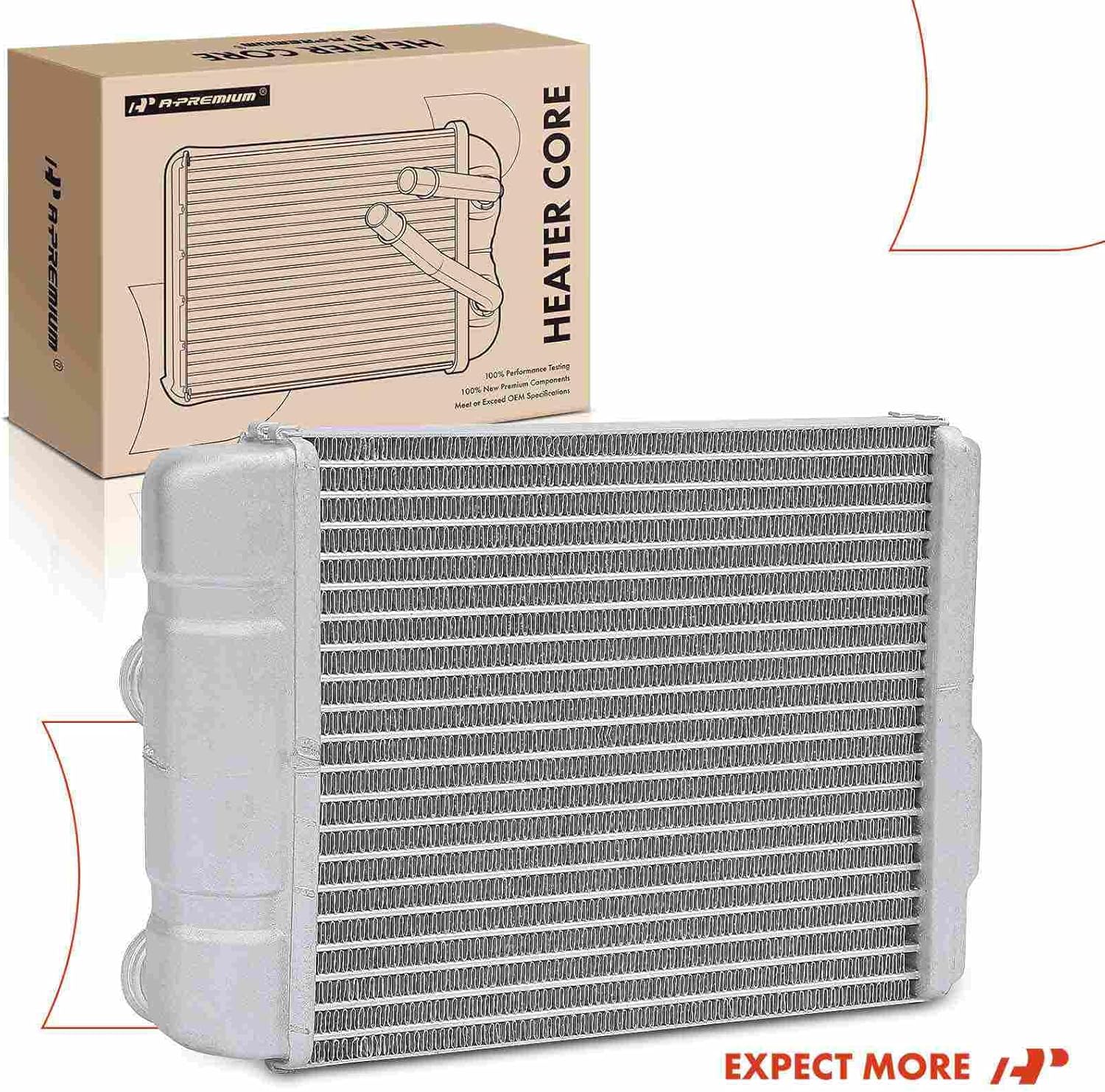 A-Premium HVAC Heater Core Compatible with Ford Expedition & Lincoln Navigator, 2007-2017, Rear Side