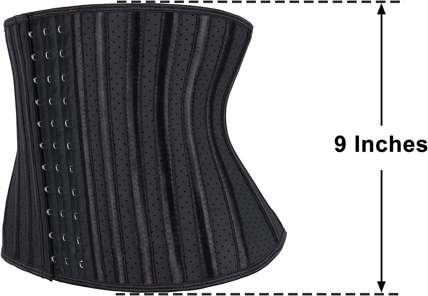 Atbuty Short Torso Waist Trainers Cincher Corset Underbust Body Shaper Latex Sport Girdle