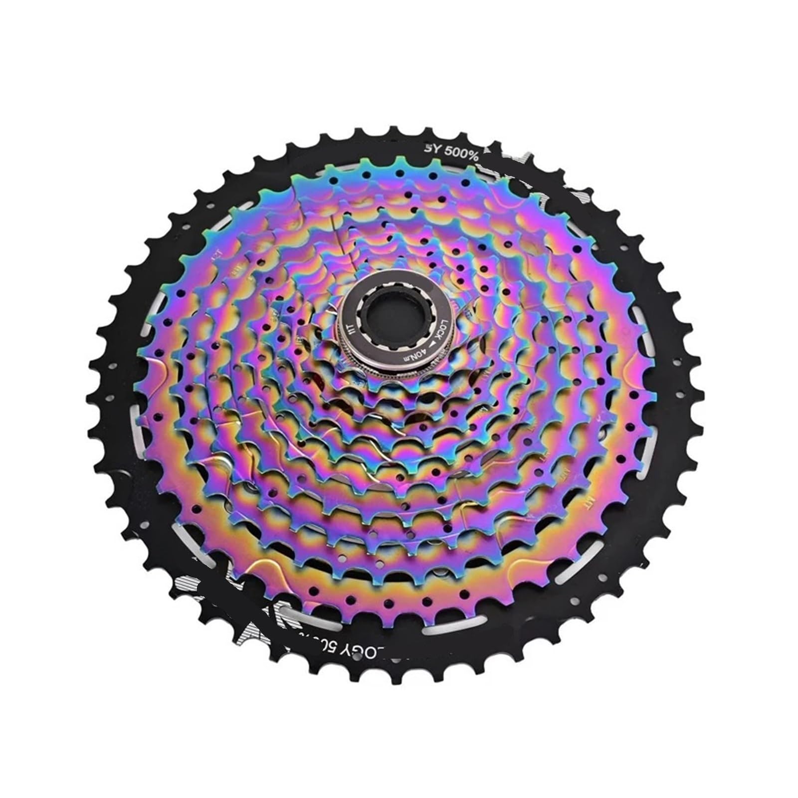 Ultralekkie koło zamachowe rowerowe, 11/12 biegów, rower szosowy, górski, ultralekka kaseta 11-50T M+T+B, tęcza, wąska szerokość, przekładnia, kaseta zębatka (11S 11-50T)