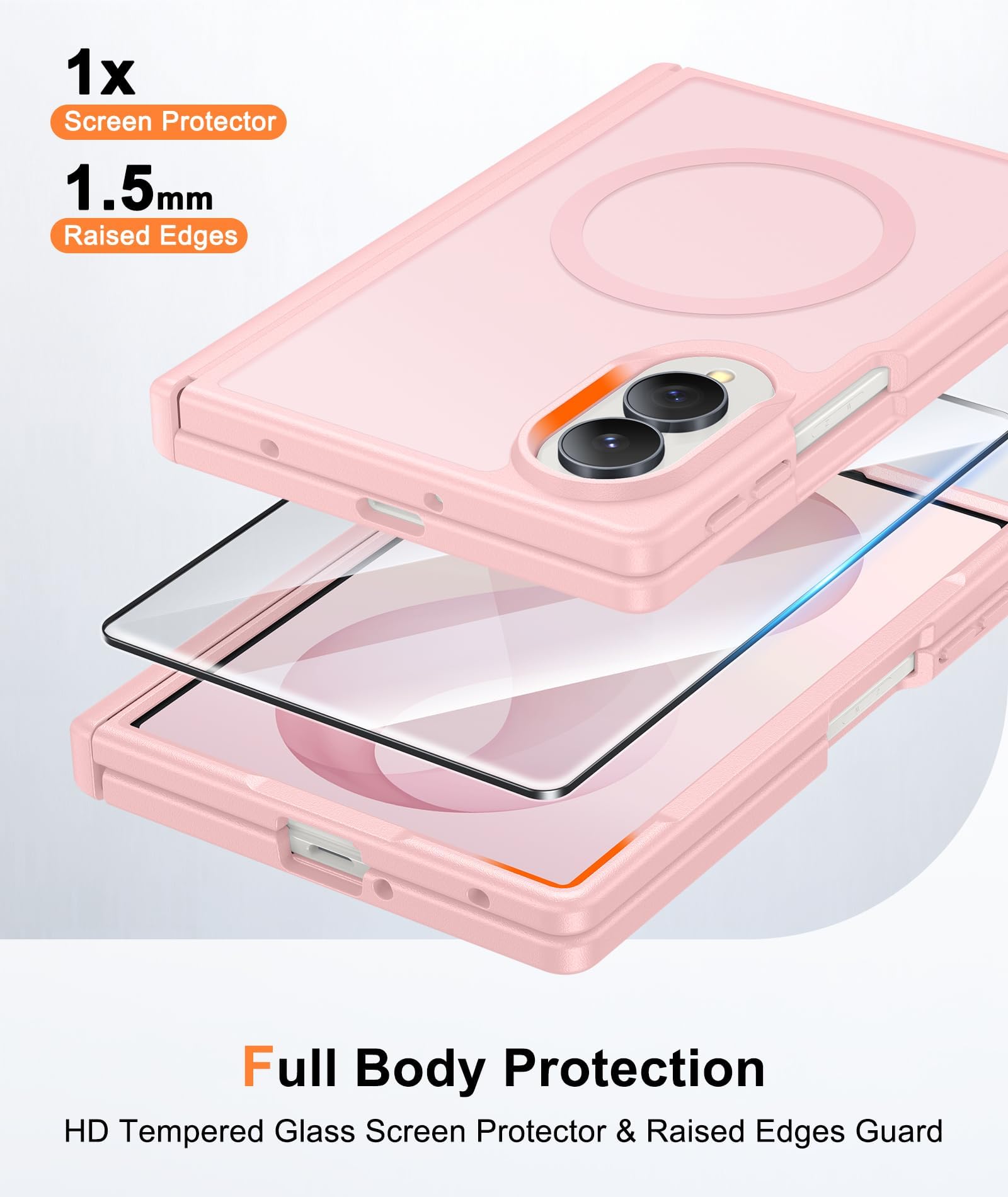 FNTCASE Custodia per Galaxy Z Fold 8: compatibile con la protezione della