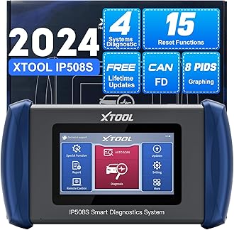 OBD2 Scanner Diagnostic Tool XTOOL IP508S: Code Reader for Cars & Trucks with 15 Resets, Crank Sensor Relearn, ABS Bleed, CAN FD for GM, Engine, ABS, SRS, Transmission Car Diagnostic Tool, Android 10