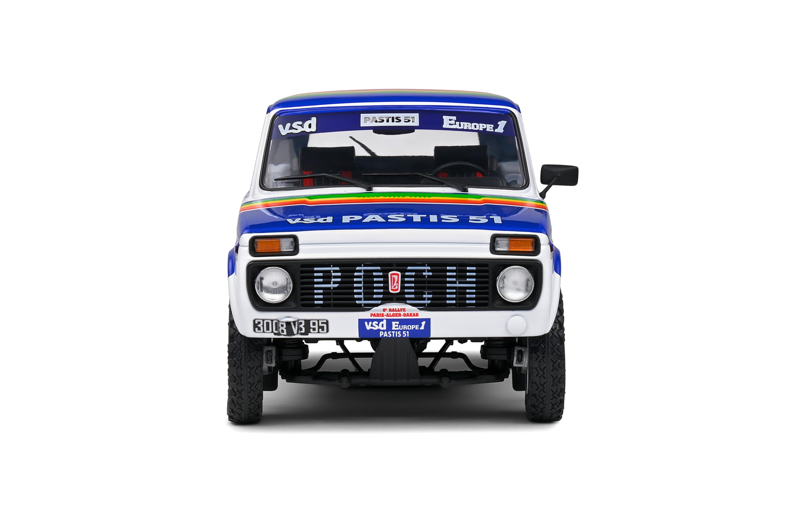1:18 LADA NIVA White #182 JABOUILLE/SARDOU Paris-Dakar 1984