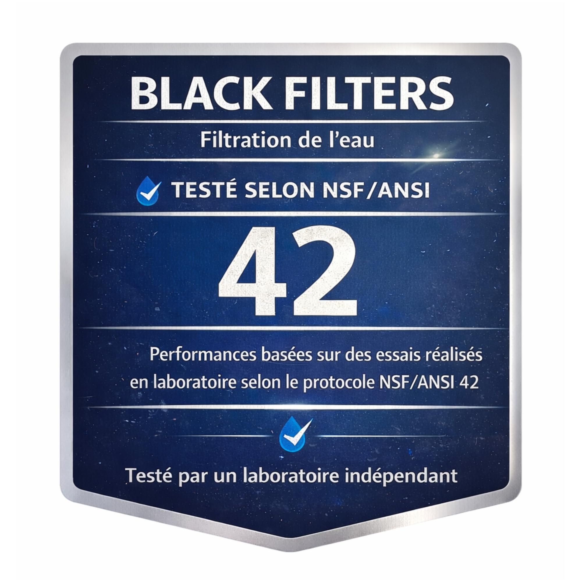Black Filters – Lot de 2 Filtres à Eau Certifiés NSF – Filtres de Remplacement pour Systèmes à Gravité Weeplow, Berkey, Phoenix – Réduit les Contaminants de l’Eau