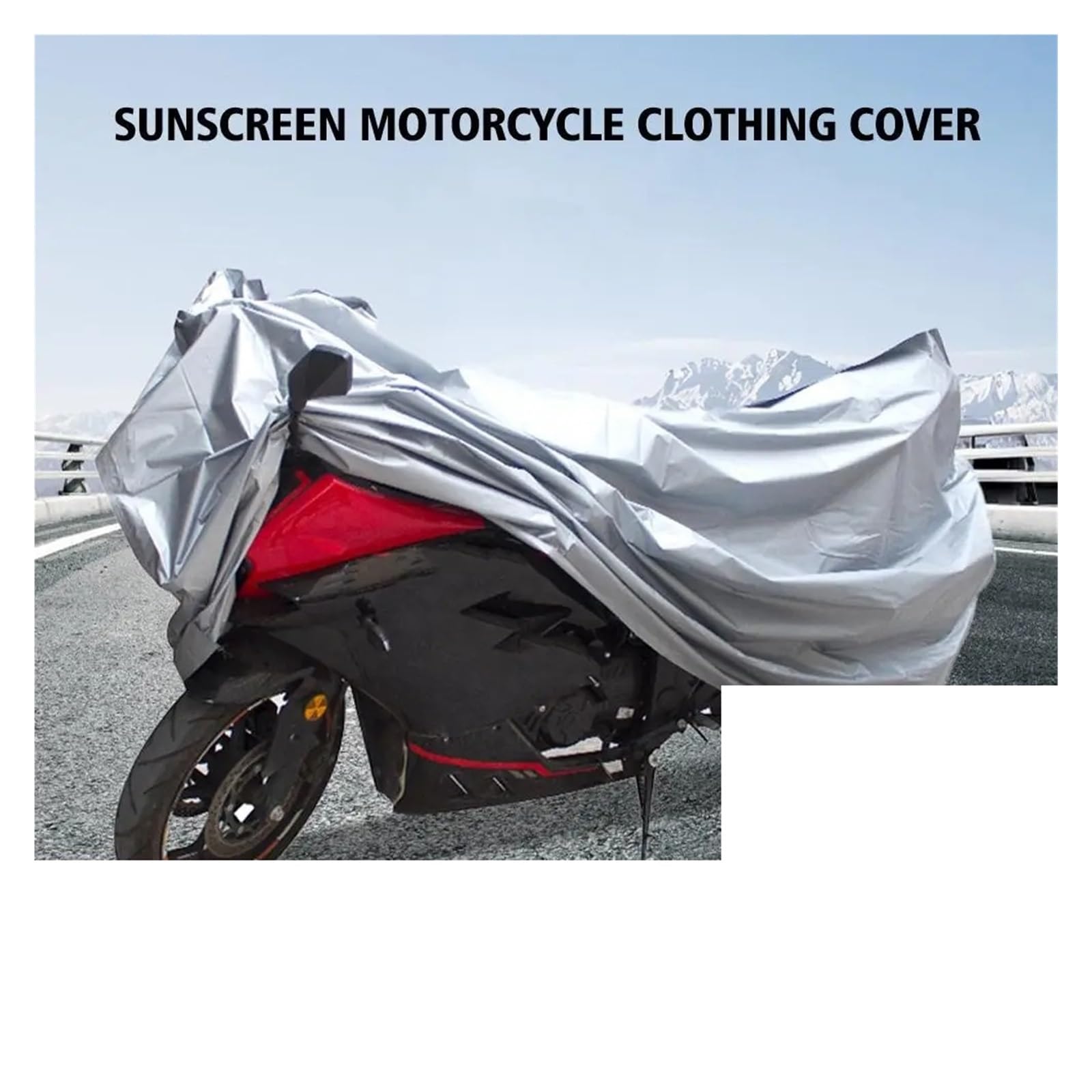 Funda para Motos para Ropa Motocicleta PEVA Protector Solar A Prueba Lluvia Una Sola Capa S/M/L/XL Accesorios Rayos para Aire Libre(S)