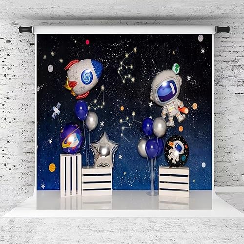 Kate Telón de fondo de fotografía para niños, fiesta de cumpleaños infantil, astronautas, para el Día del Niño, fondos de Super Man Space para
