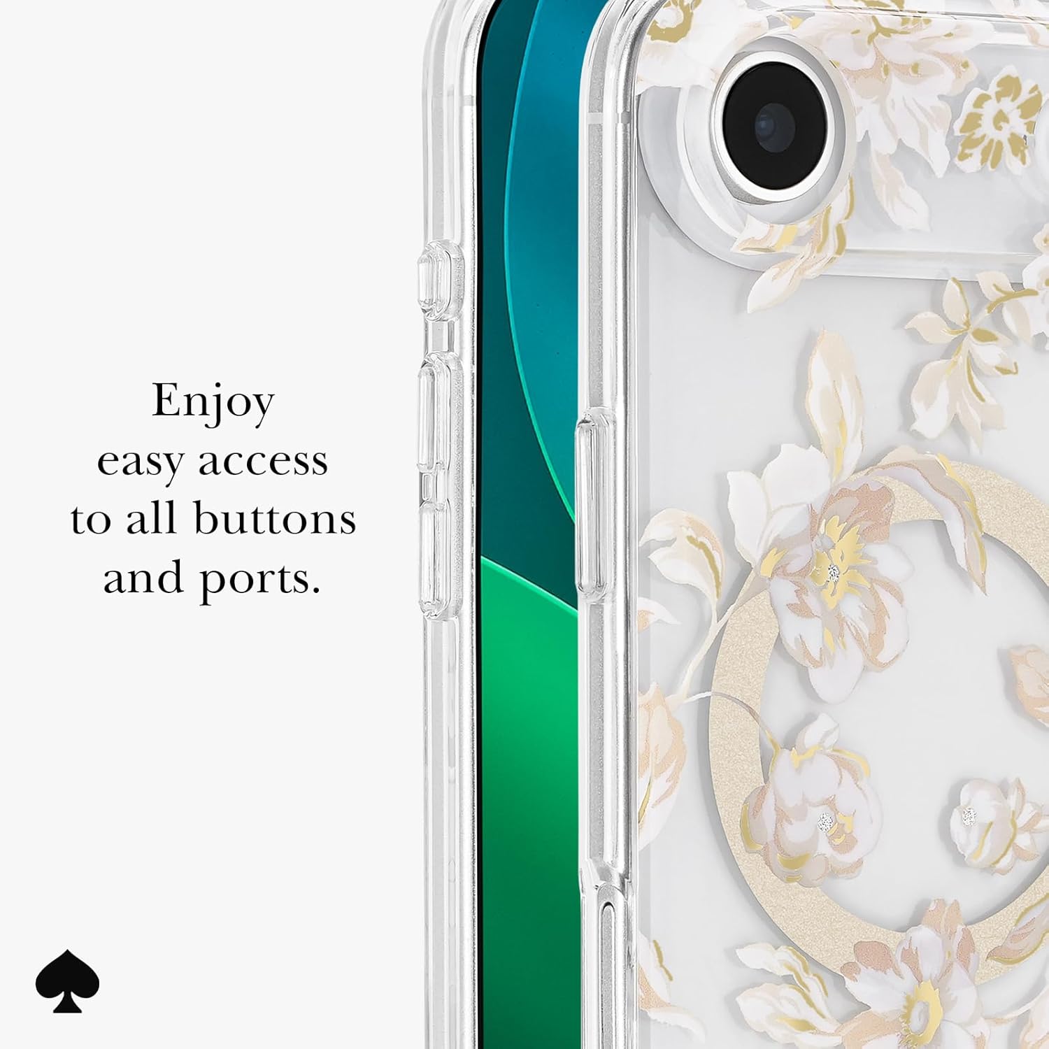 kate spade new york iPhone Air Case - Compatible with MagSafe - Designer Phone Case - Autumn Toile - Image 6