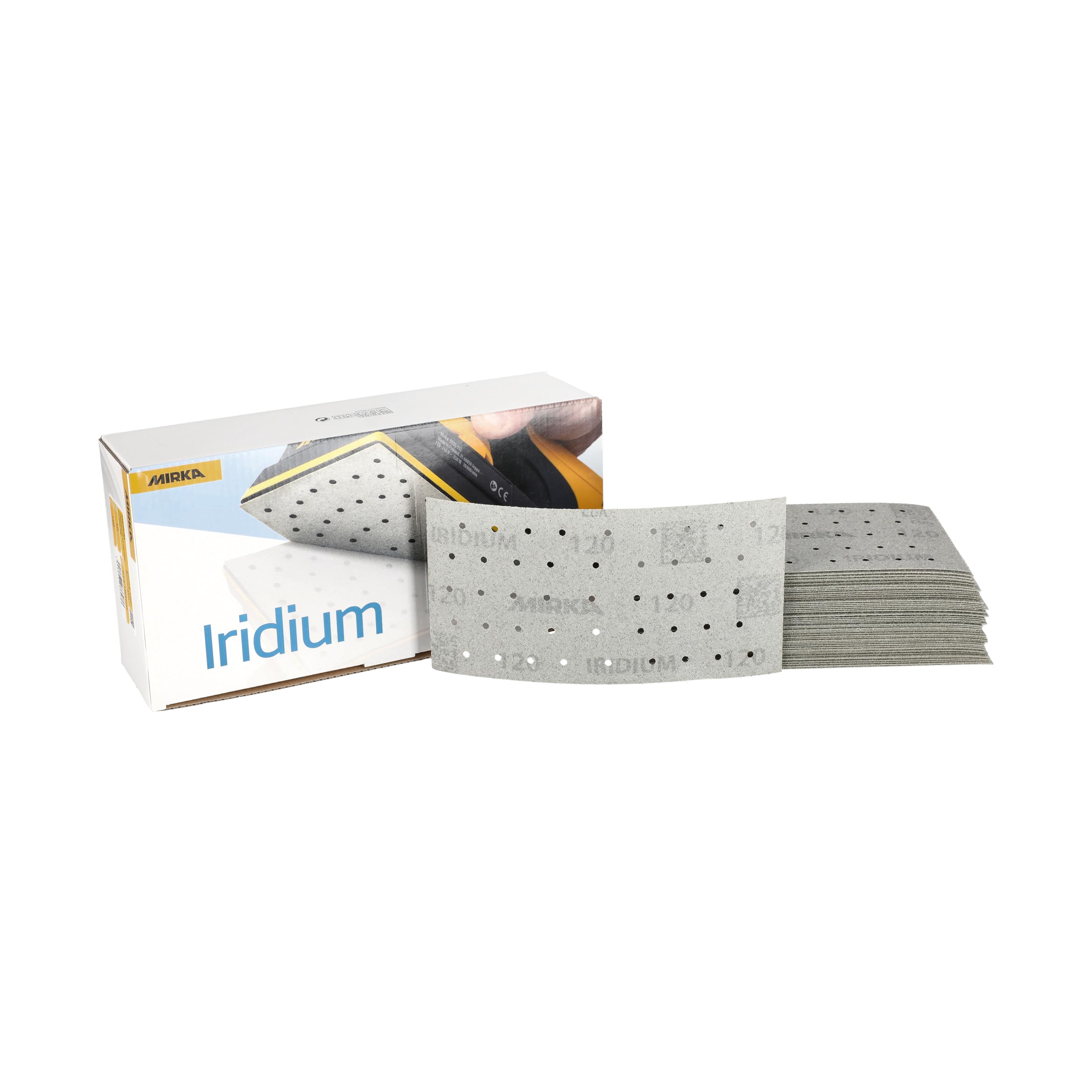Mirka Abrasive Sheets Iridium Sandpaper 93x180mm Grit 120 50 pcs