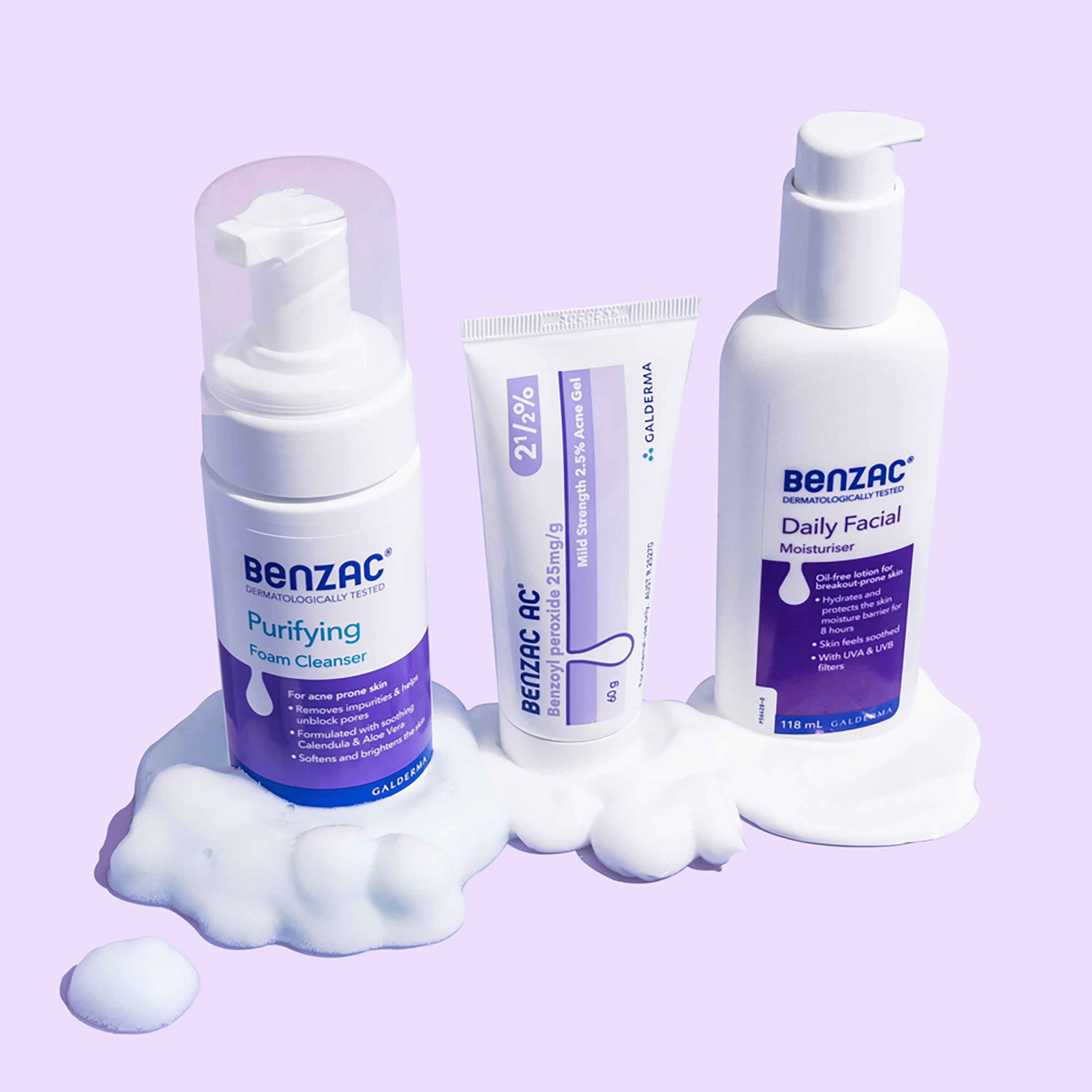 Benzac Espuma limpiadora facial diaria 130 ml AB