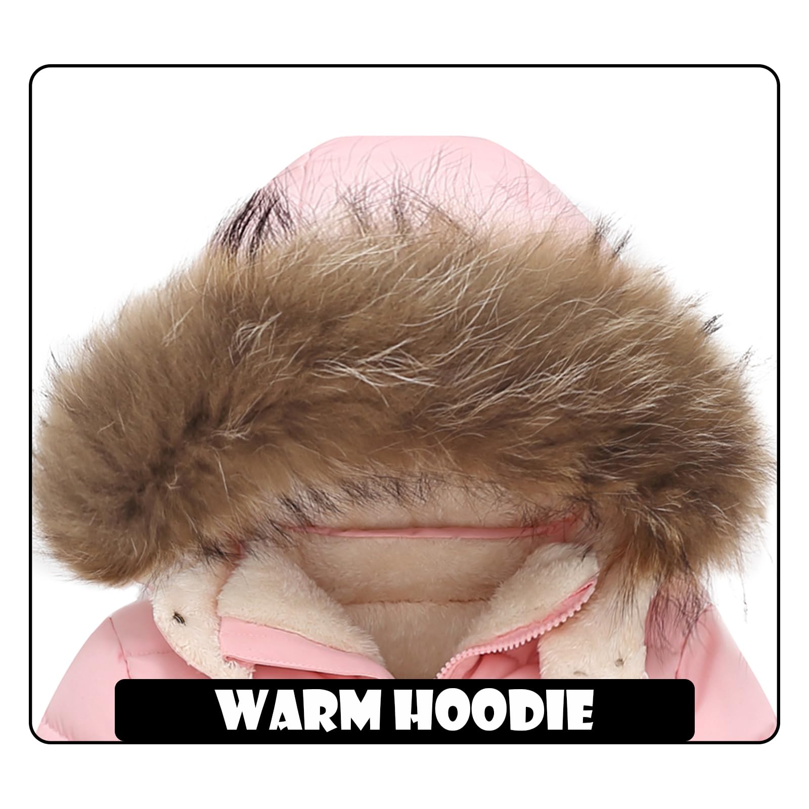 Kleinkind Wintermantel Baby Jacke Schnee Junge Hoodie Puffer Mädchen Fleece Kleidung 1-5T