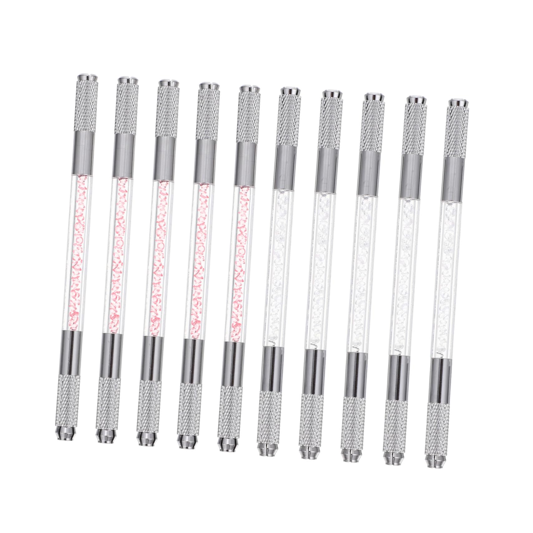 Augenbrauen Microblading Stift Doppelseitig Abs, 10 Stück, für Anfänger